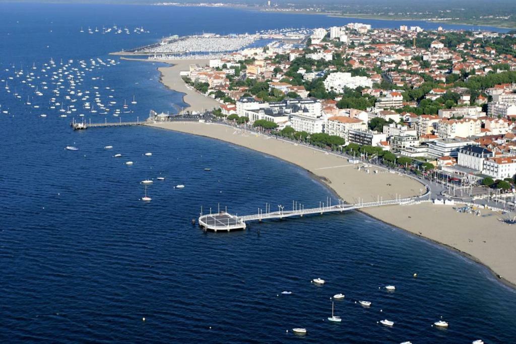 Bel Appt T2 Centre-Ville D'Arcachon Avec Terrasse Et Parking Dış mekan fotoğraf